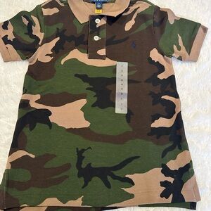Ralph Lauren Kids Camouflage Polo Shirt New w/ Tags. Size 5